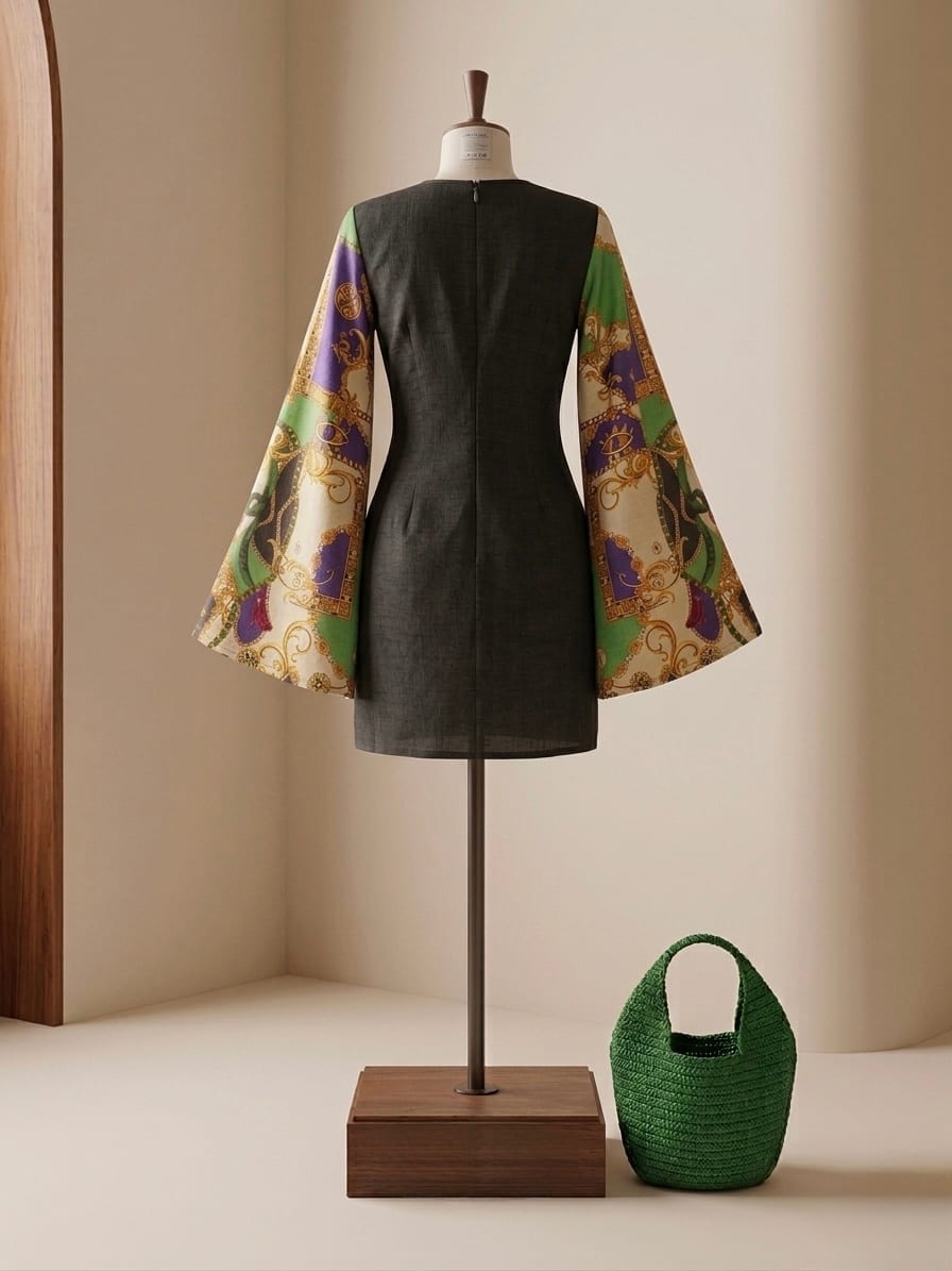 Retro Chick Bell Sleeve Dress 3